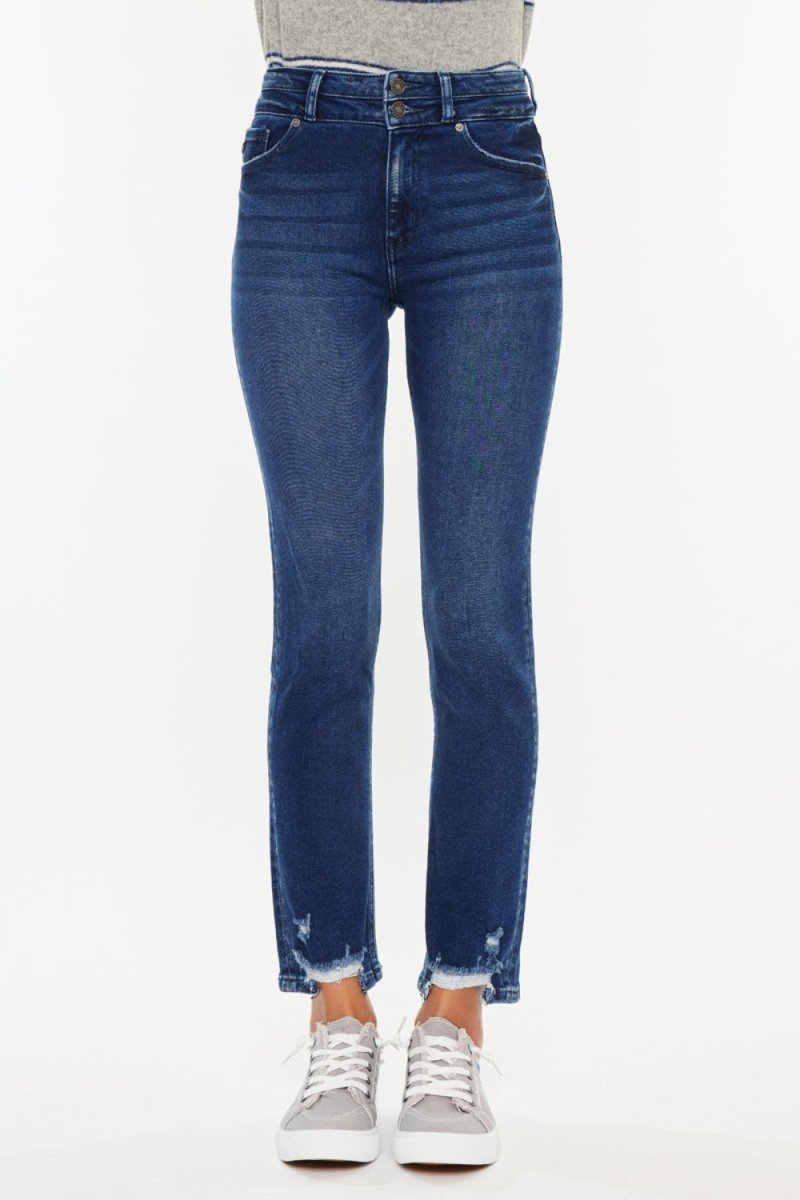 Kancan High Rise Slim Straight Jeans - Bottoms Sale